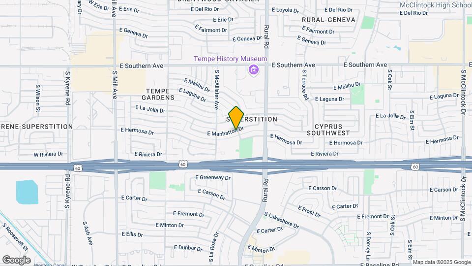635 E Manhatton Dr Map and Location Details