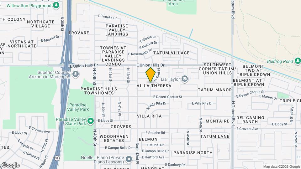 4316 E Rose Marie Ln Map and Location Details