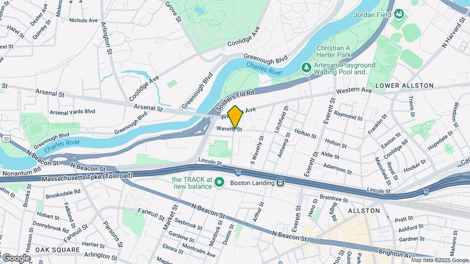 27 Waverly St, Unit #1 Map and Location Details
