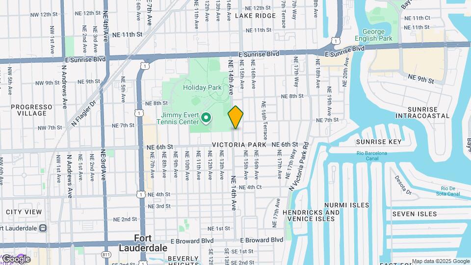 622 NE 14th Ave Map and Location Details