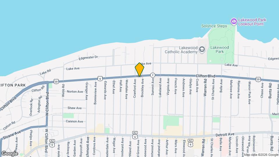 15909 Clifton Blvd, Unit #2 Map and Location Details