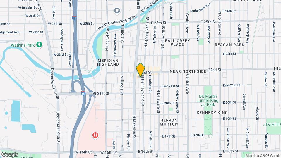 2158 N Pennsylvania St Map and Location Details