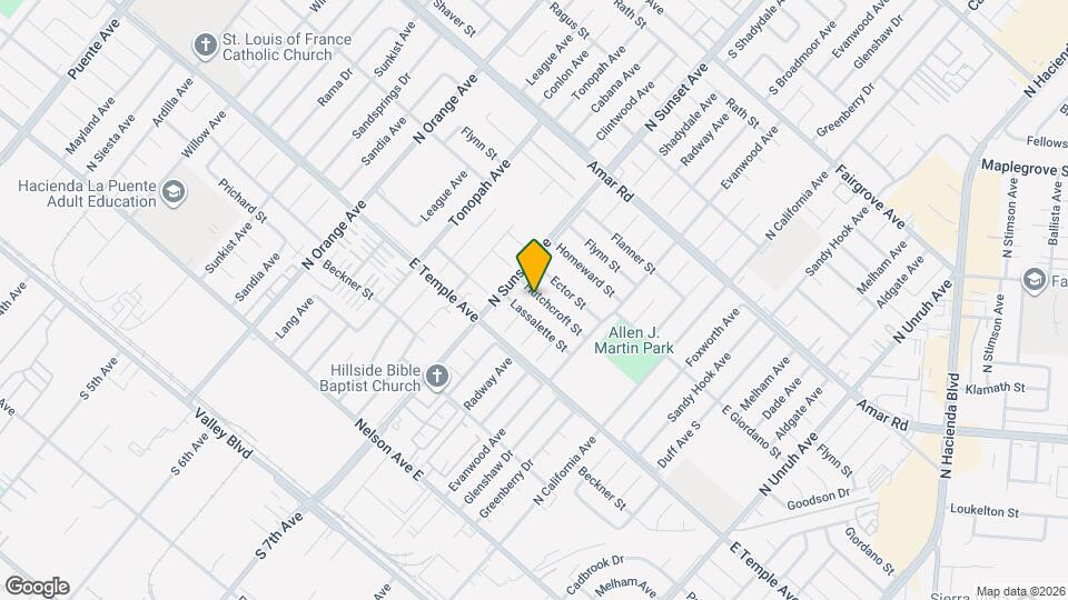 14624 Hutchcroft St Map and Location Details