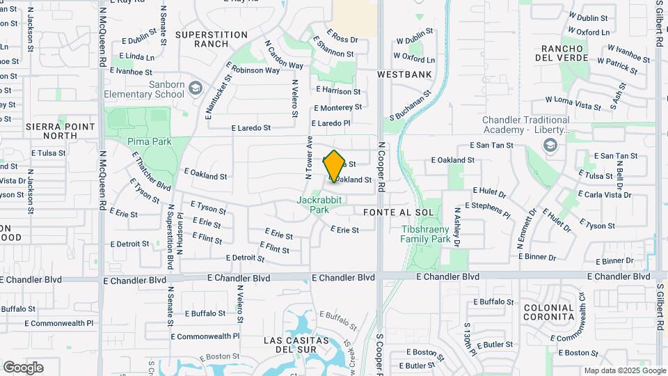 1798 E Carla Vista Dr Map and Location Details