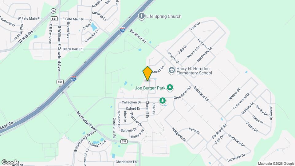 1029 N Churchill Dr Map and Location Details