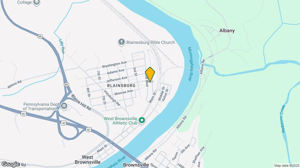 629 Woodlawn Ave Map and Location Details