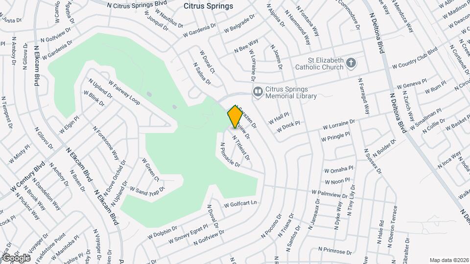 8529 N Titleist Dr Map and Location Details