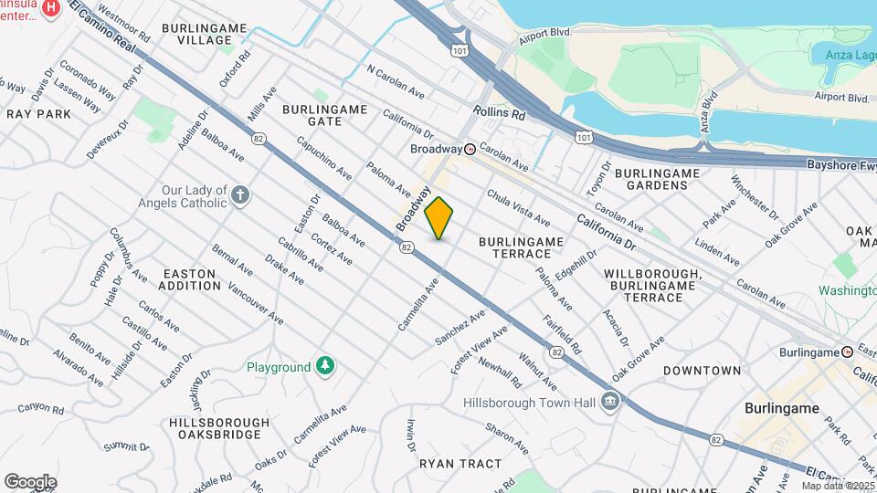 1115 Capuchino Ave Map and Location Details