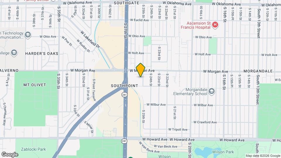 3543 S 25th St Map and Location Details
