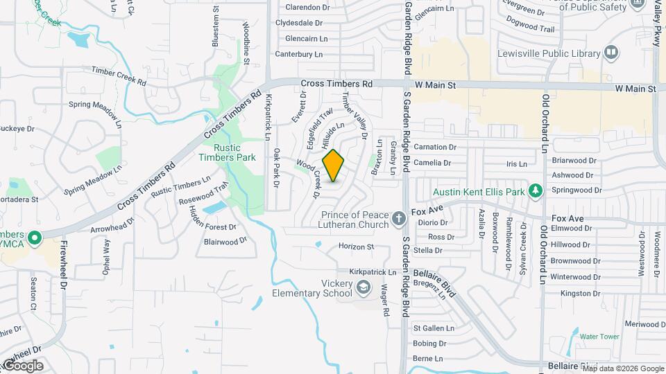 1109 Wood Creek Cir Map and Location Details