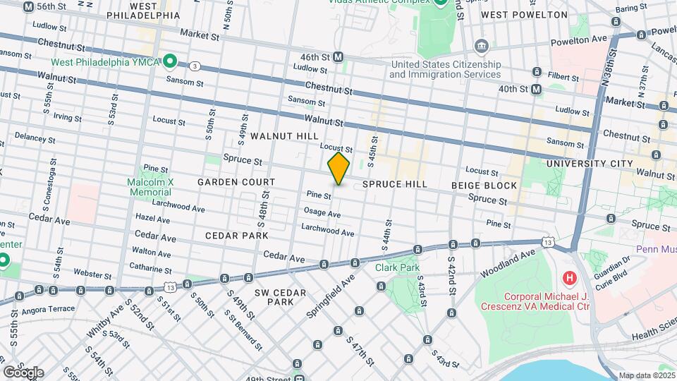 323 S 46th St, Unit 3F Map and Location Details