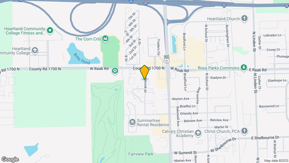 1505 Northbrook Dr, Unit 1 Mapa y Detalles de la Ubicación