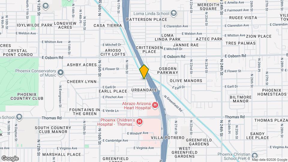 1859 E Cheery Lynn Rd Map and Location Details
