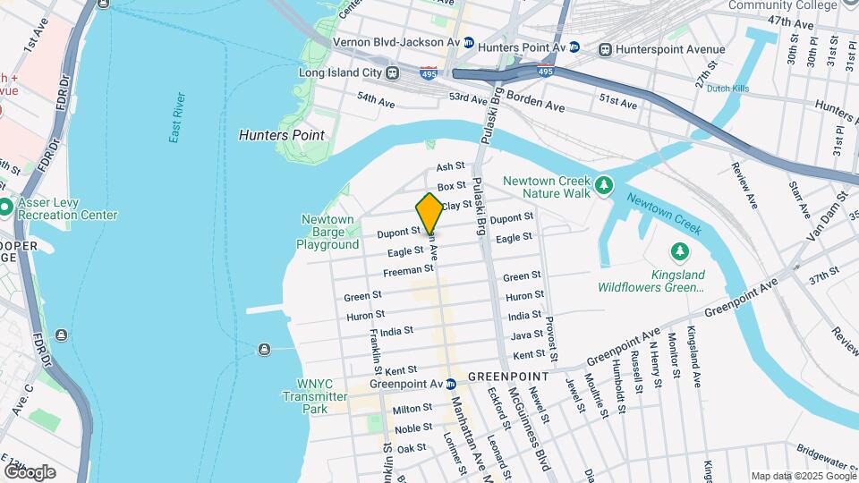 1073 Manhattan Ave Map and Location Details