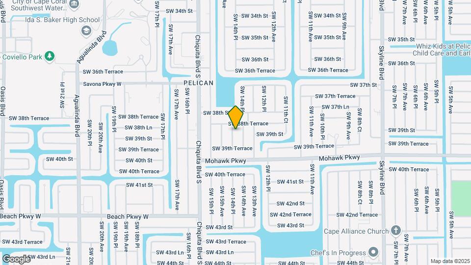 3825 SW 14th Pl Map and Location Details