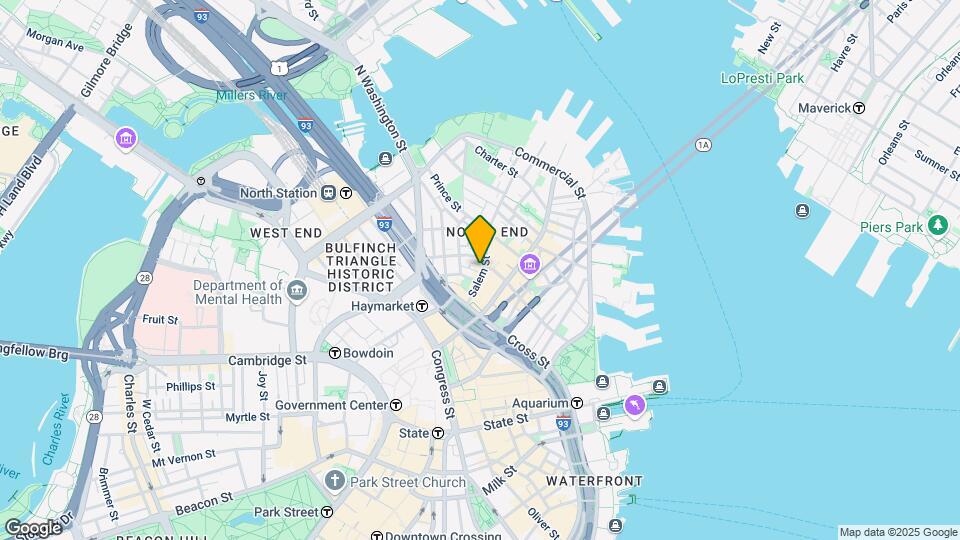 1 Wiget St, Unit F Map and Location Details