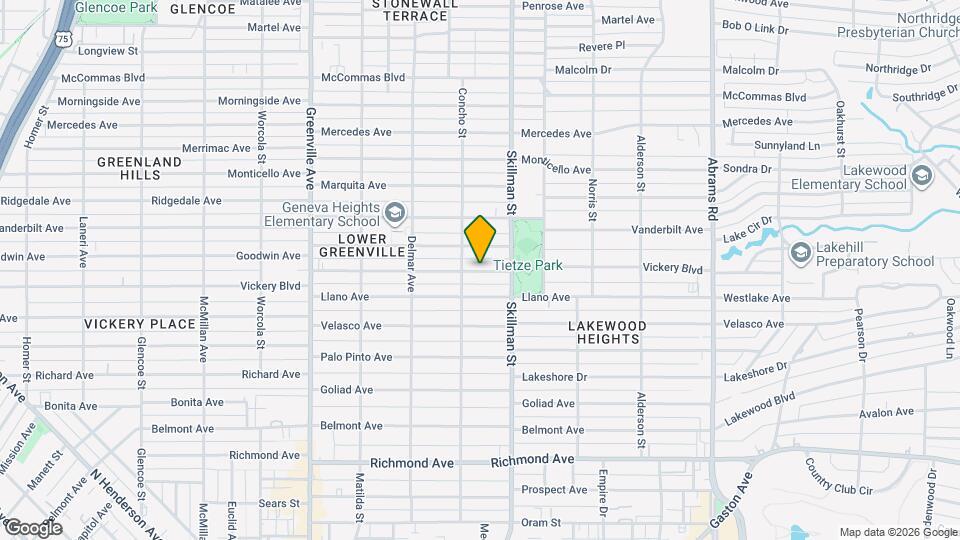 6019 Vickery Blvd Map and Location Details