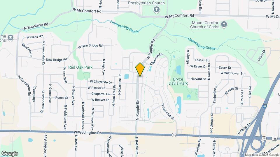 1671 N Izard Ln Map and Location Details