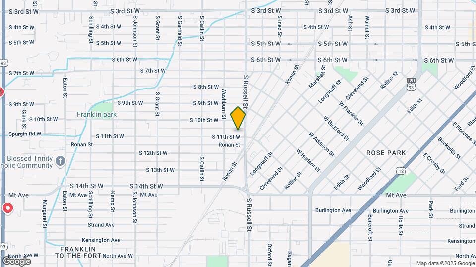 1524 S 11th St W Map and Location Details