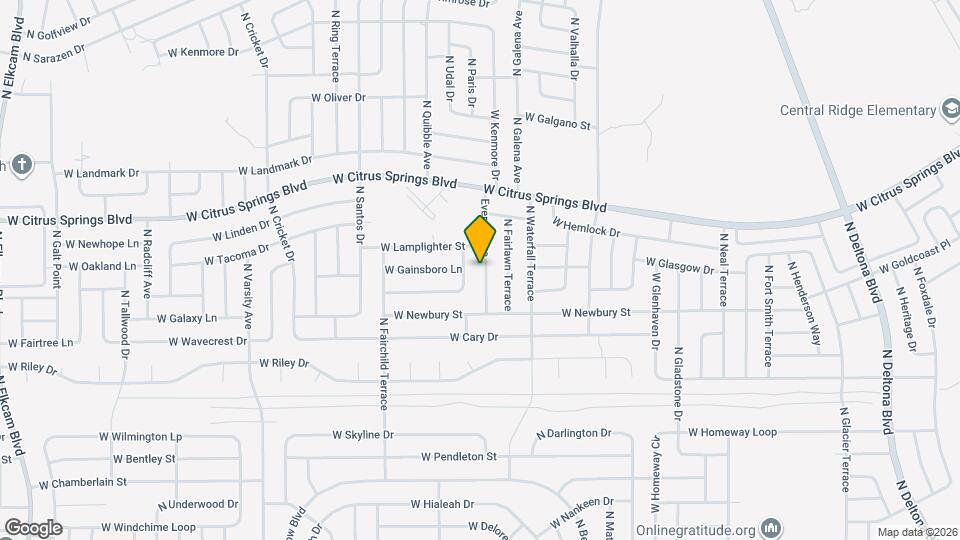 7202 Everest Ave Map and Location Details