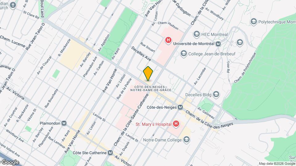 5719 De La Côte Des Neiges Ch Map and Location Details