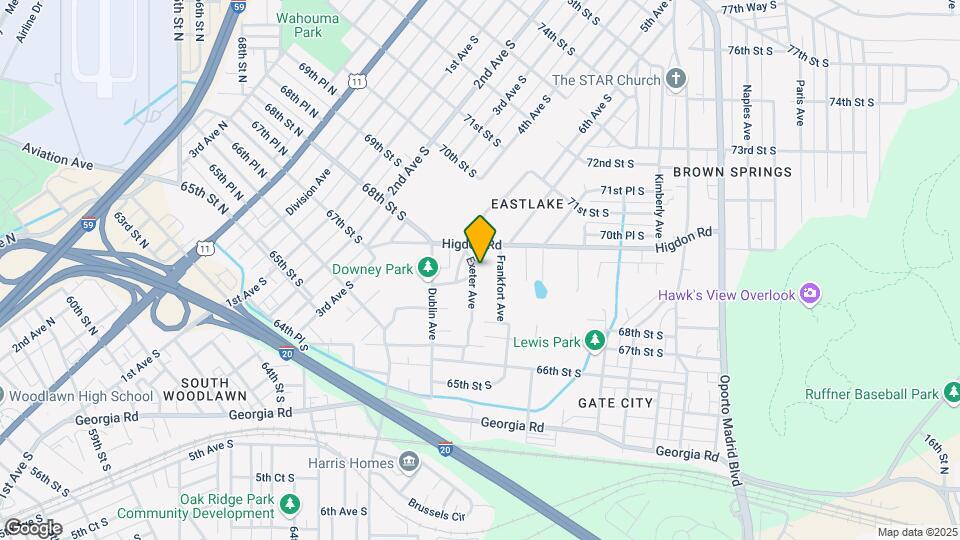 6817 Exeter Ave Map and Location Details