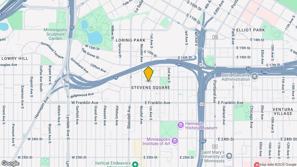 Stevens Square Apartments Map and Location Details