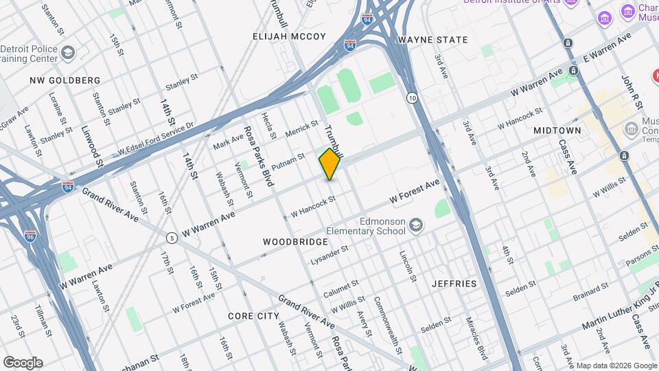 4858 Commonwealth St Map and Location Details