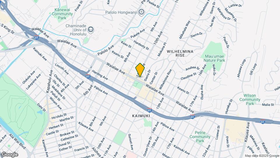 3518 Waialae Ave Map and Location Details