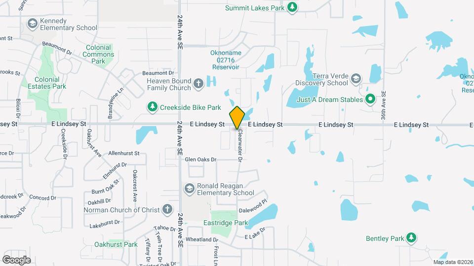 1208 Clearwater Dr Map and Location Details