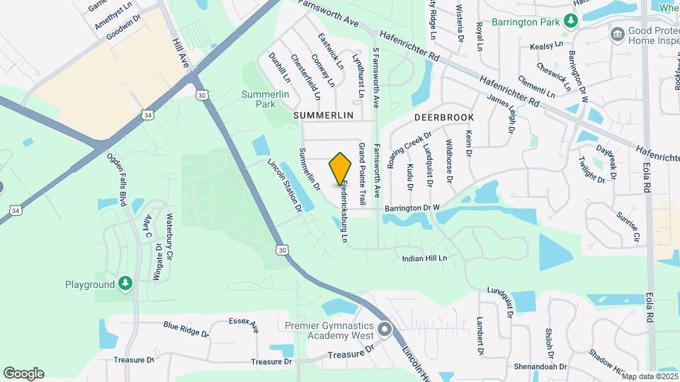 1689 Fredericksburg Ln Map and Location Details