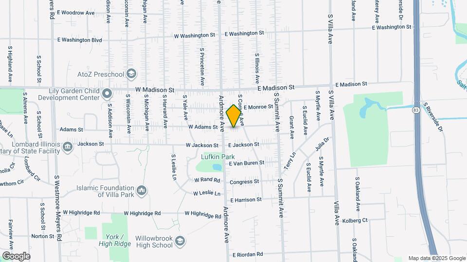 19 E Adams St Map and Location Details