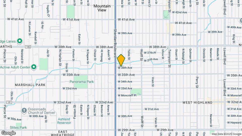 5090 W 36th Ave Map and Location Details