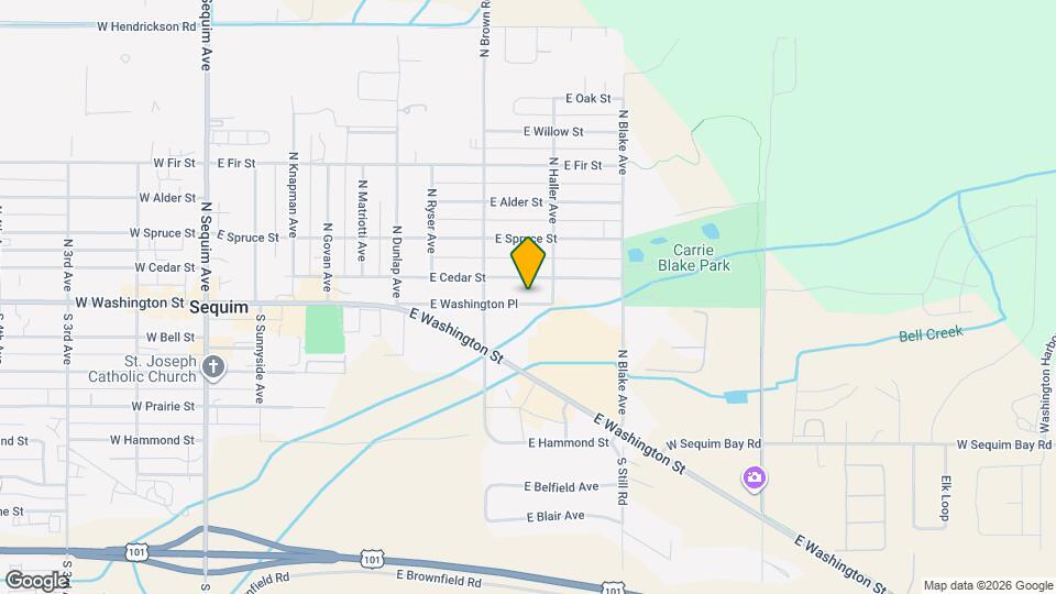 818 E Washington Pl Map and Location Details