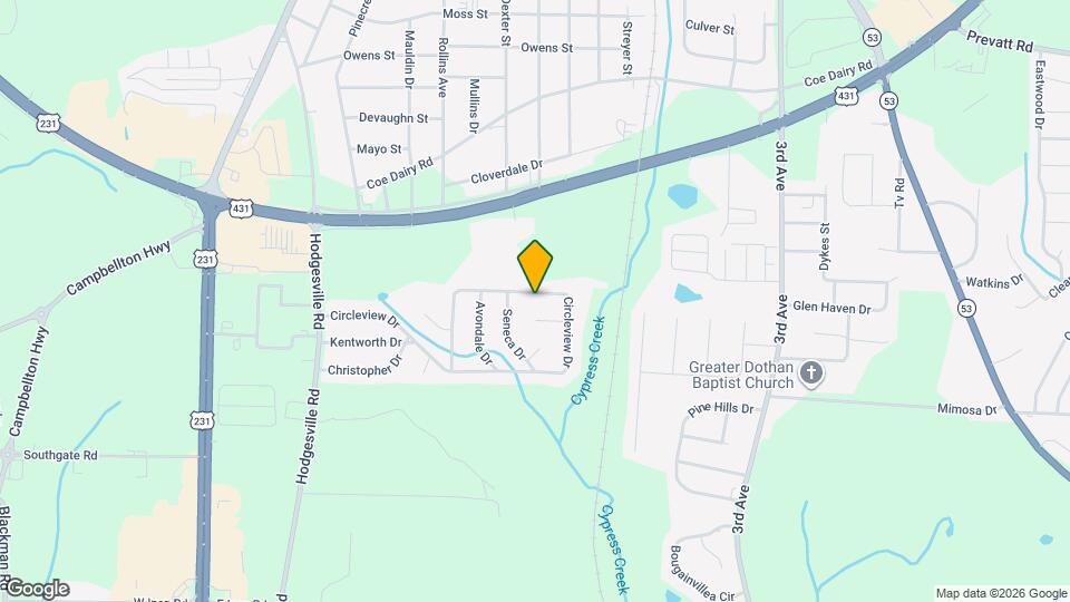 1009 Circleview Dr Map and Location Details