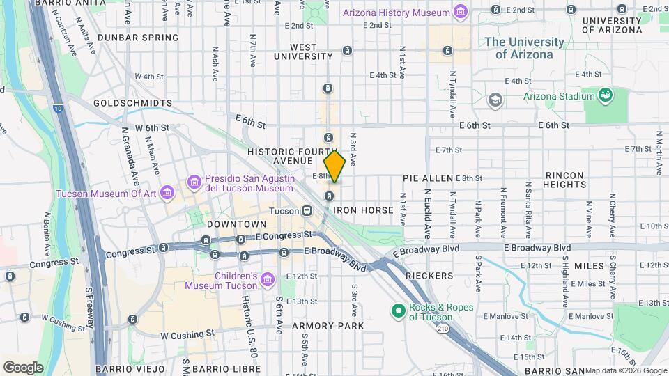 228 N 4th Ave Map and Location Details