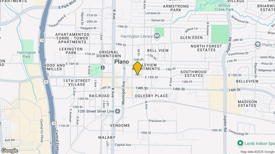 1345 E 15th St Map and Location Details