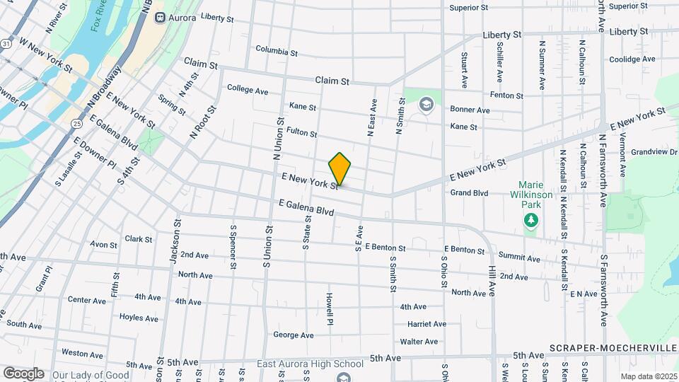 773 E New York St Map and Location Details