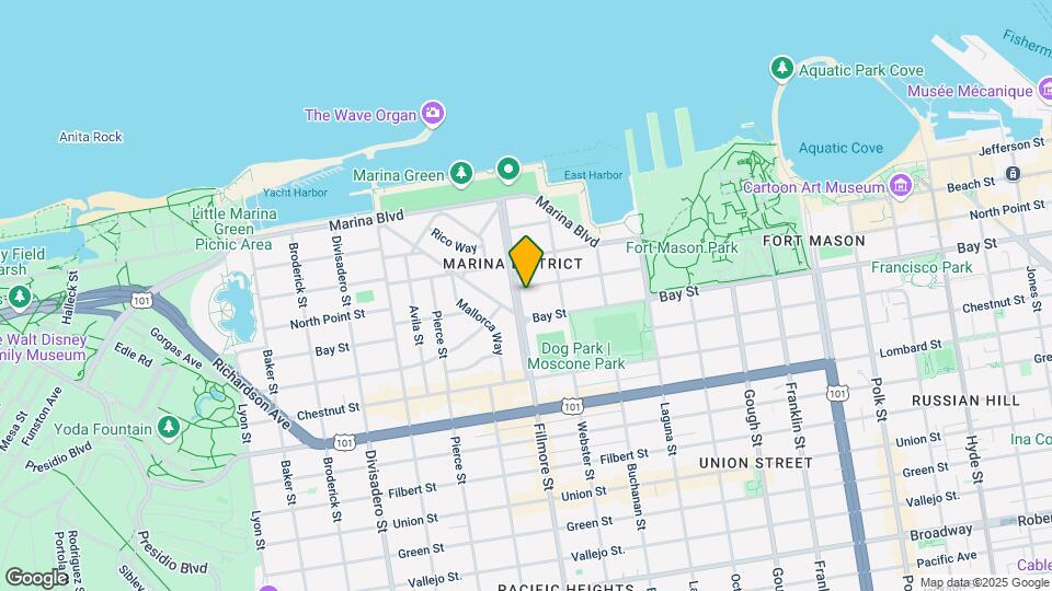 3640 Fillmore St Mapa y Detalles de la Ubicación
