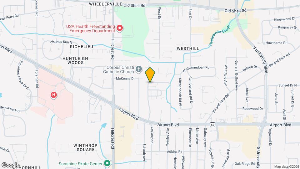 503 Highland Woods Dr W Map and Location Details