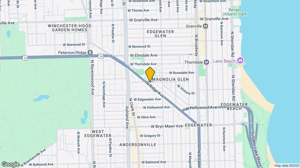 5827 N Ridge Ave Map and Location Details