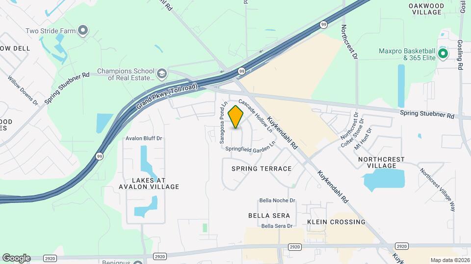 21810 Mansfield Bluff Ln Map and Location Details