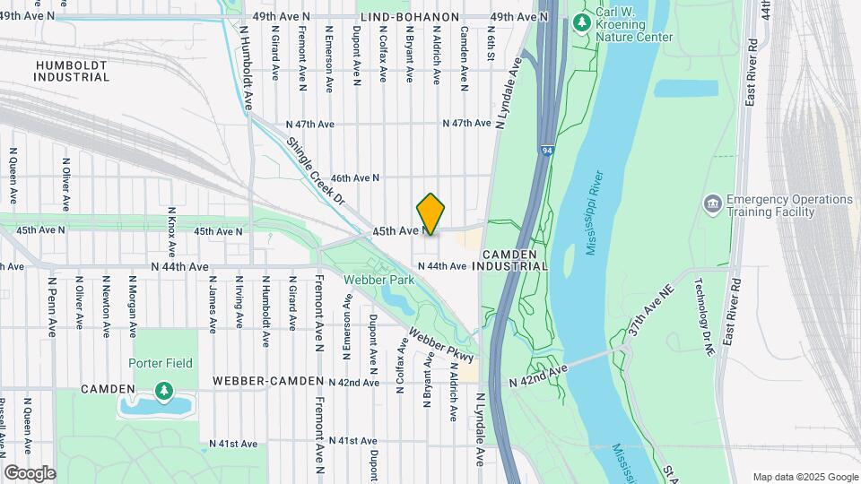 4425 North Aldrich Avenue Mapa y Detalles de la Ubicación