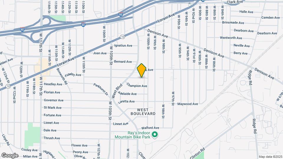 10109 Fidelity Ave Mapa y Detalles de la Ubicación