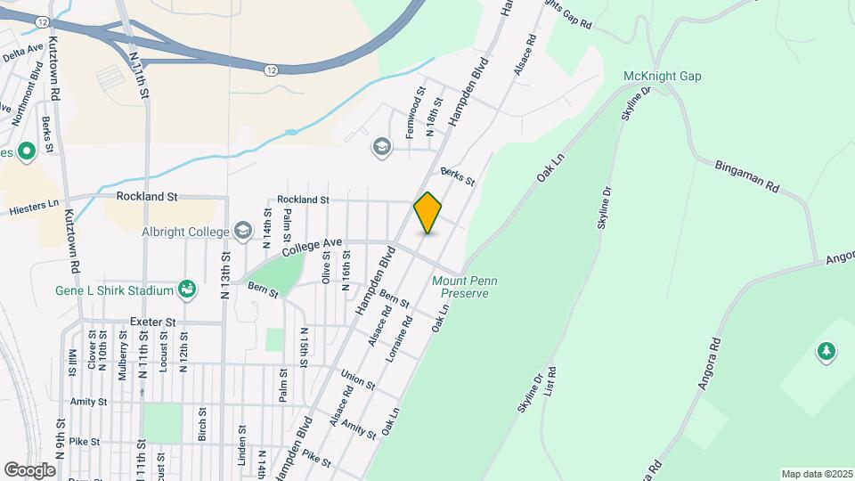 1917 Alsace Rd Map and Location Details