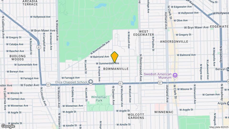 5325 N Damen Ave Map and Location Details