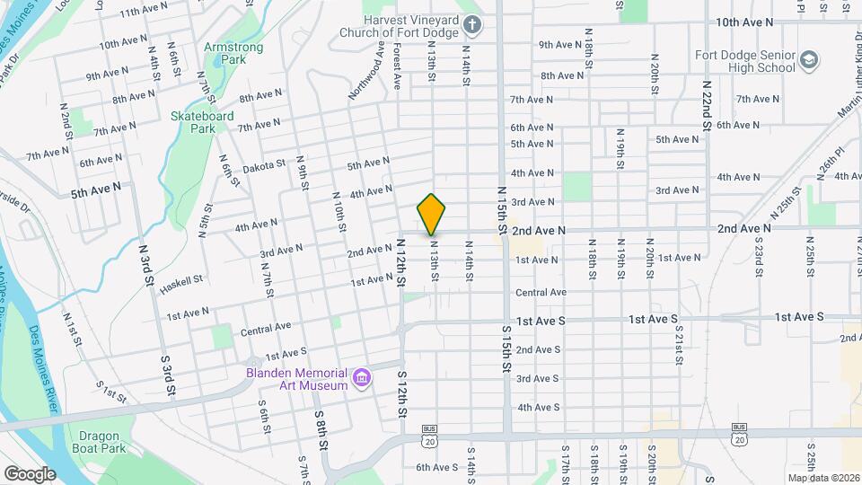 118.5 N 13th St Map and Location Details