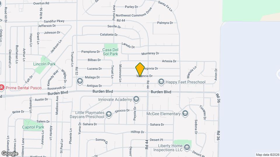 4412 Valencia Dr Map and Location Details