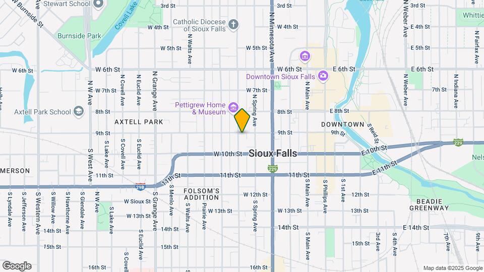 523 W 9th St Map and Location Details