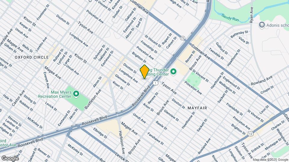 2248 Disston St Map and Location Details